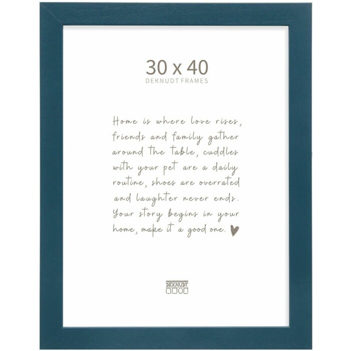 Deknudt S226K6 Cornice per quadri in legno blu 30,0 x 40,0 cm