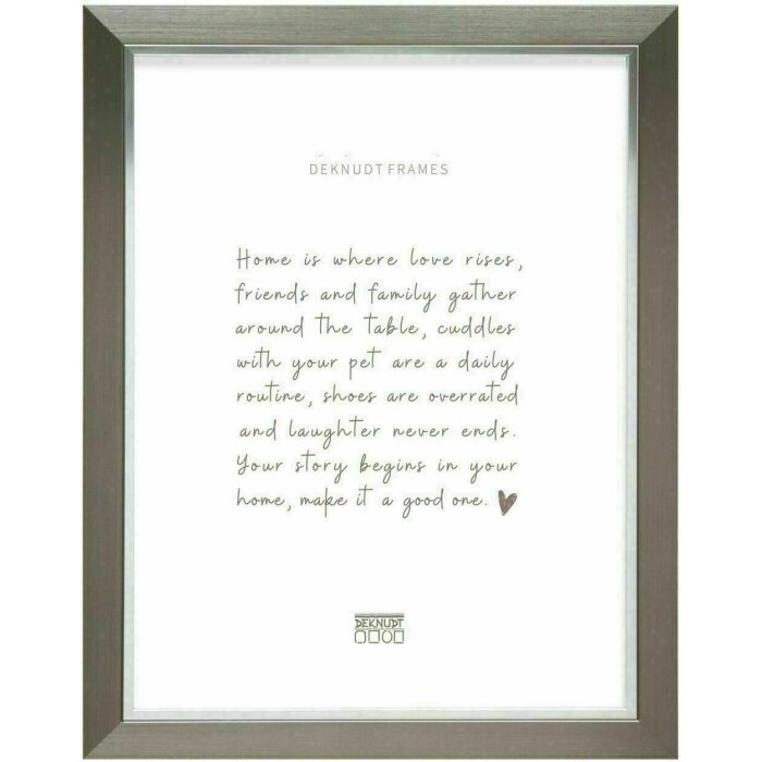 Deknudt S45VD1 cornice in plastica argento 29,7 x 42,0 cm