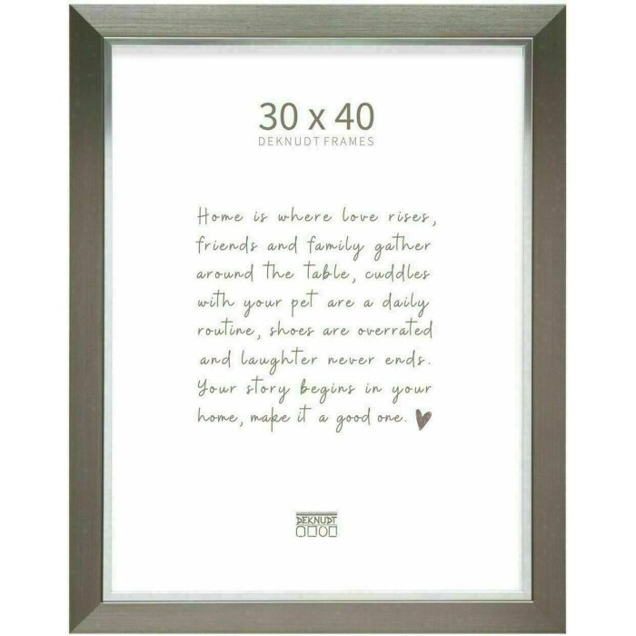 Deknudt S45VD1 cornice in plastica argento 30,0 x 40,0 cm