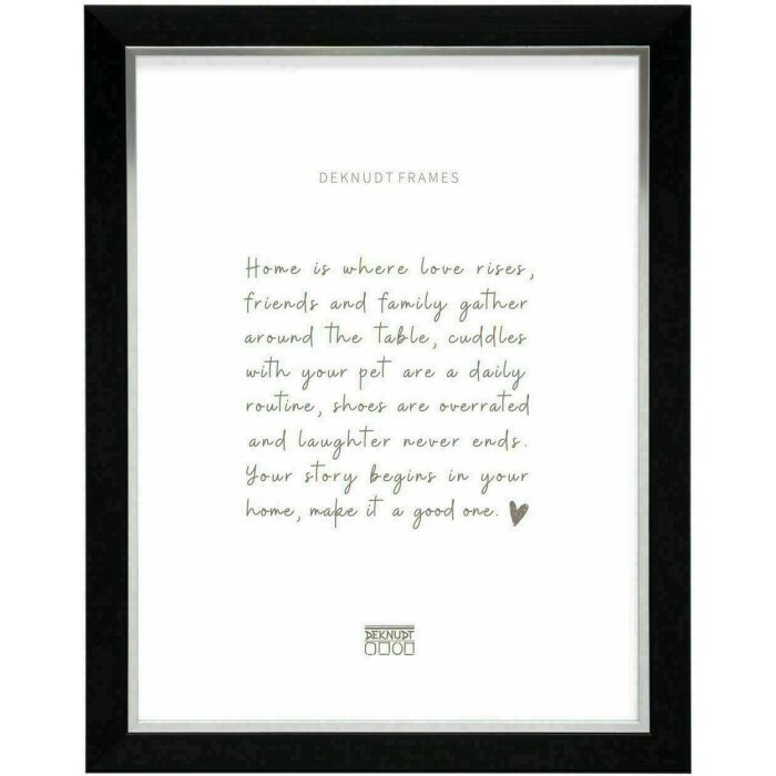 Deknudt S45VH2 Cornice in plastica nera 30,0 x 45,0 cm