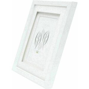 Deknudt S65KK1 Cornice bianca doppio passe-partout per 1 foto 30x40 cm