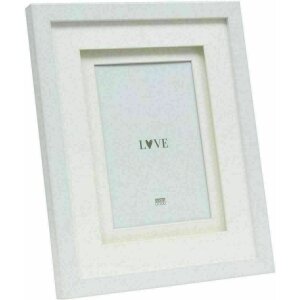 Deknudt S65KK1 Cornice bianca doppio passe-partout per 1 foto 30x40 cm