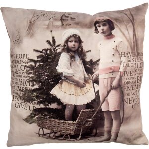 Clayre & Eef KT021.372 Copricuscino 45x45 cm Beige...