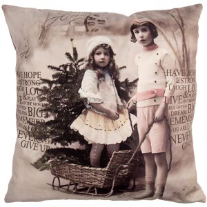 Clayre & Eef KT021.372 Copricuscino 45x45 cm Beige...