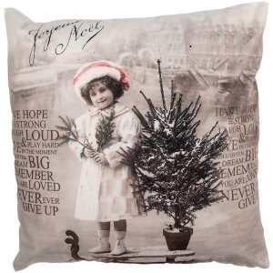 Clayre & Eef KT021.373 Copricuscino 45x45 cm Beige...