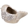 Clayre & Eef 6TE0541 Vaso da fiori Bird Beige Brown 25x14x14 cm Stile country