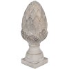 Clayre & Eef 6TE0545L Decorazione Pigna Grigio Pietra Ø 17x39 cm