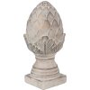 Clayre & Eef 6TE0545S Pigna decorativa in pietra grigia Ø 12x26 cm