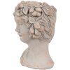 Clayre & Eef 6TE0546L Vaso da fiori Testa di Pietra Grigio 22x20x30 cm