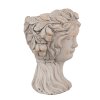 Clayre & Eef 6TE0546L Vaso da fiori Testa di Pietra Grigio 22x20x30 cm