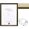 Struttura in legno massiccio ad effetto Profilo 85 Finitura in metallo Impact