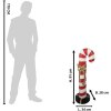 Clayre & Eef 5MG0047 Decorazione Candy Cane Rosso Bianco 91 cm