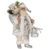 Clayre & Eef 65587 Babbo Natale 18x11x28 cm Argento Bianco