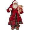 Clayre & Eef 65589 Decorazione Babbo Natale Rosso Bianco 16x10x27 cm