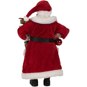 Clayre & Eef 65594 Decorazione natalizia Babbo Natale Rosso Bianco 16x10x27 cm