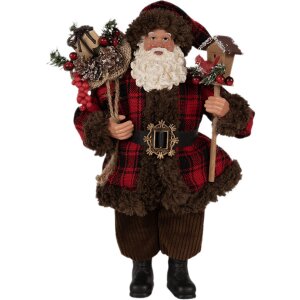 Clayre & Eef 65595 figura decorativa di Babbo Natale...