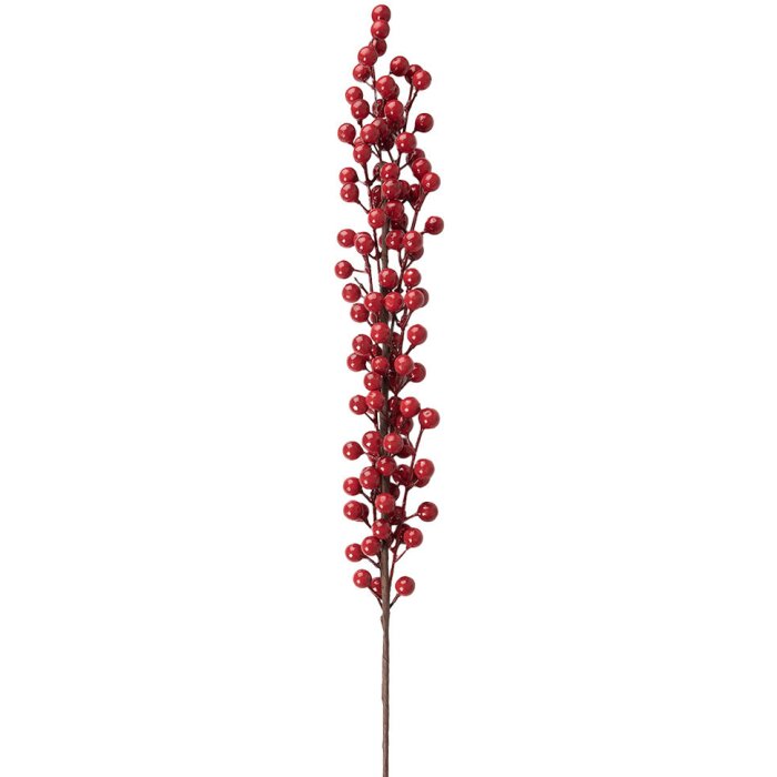 Clayre & Eef 65850 Ramo decorativo rosso Decorazione natalizia per allestimenti festivi