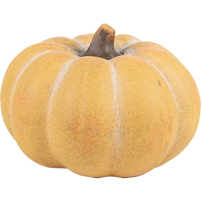 Clayre & Eef 6CE1759 Decorazione Zucca in ceramica giallo marrone Ø 15x10 cm