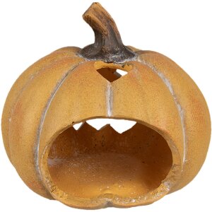 Clayre & Eef 6CE1760 Zucca decorativa in ceramica arancione 15x14x13 cm Stile Country