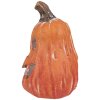 Clayre & Eef 6CE1762 Zucca decorativa in ceramica arancione 11x10x18 cm Stile Country