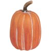 Clayre & Eef 6CE1763 Zucca decorativa in ceramica arancio marrone Ø 12x17 cm