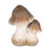Clayre & Eef 6CE1768 Decorazione Funghi in ceramica marrone bianco 10x7x12 cm