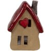 Clayre & Eef 6CE1776 Decorazione Casa Marrone Rosso 12x9x16 cm Natale in Ceramica