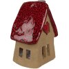 Clayre & Eef 6CE1776 Decorazione Casa Marrone Rosso 12x9x16 cm Natale in Ceramica