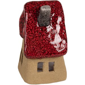 Clayre & Eef 6CE1777 Decorazione Casa Marrone Rosso Ceramica 10x8x13 cm Stile Country