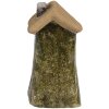 Clayre & Eef 6CE1779 Casa decorativa in stile country in ceramica verde marrone Cuore 5x5x10 cm
