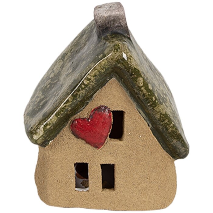 Clayre & Eef 6CE1780 Decorazione Casa Marrone Verde Ceramica 7x6x9 cm