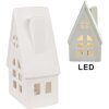 Clayre & Eef 6CE1794 Decorazione Casa LED Porcellana Beige 9x6x15 cm