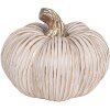 Clayre & Eef 6CE1801 Zucca decorativa color oro bianco Ø 16x13 cm Ceramica