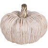 Clayre & Eef 6CE1801 Zucca decorativa color oro bianco Ø 16x13 cm Ceramica