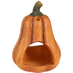 Clayre & Eef 6CE1803 Zucca decorativa in ceramica arancione verde Ø 12x17 cm