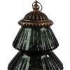 Clayre & Eef 6GL4574GR Albero di Natale LED in vetro verde Ø 16x22 cm stile country