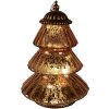 Clayre & Eef 6GL4574KO Albero di Natale LED Ø 16x22 cm in vetro rame stile country