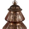 Clayre & Eef 6GL4574KO Albero di Natale LED Ø 16x22 cm in vetro rame stile country