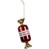Clayre & Eef 6GL4647 Guaina per albero di Natale in vetro rosso Ø 5x14 cm