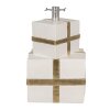 Clayre & Eef 6MG0052 Supporto per albero di Natale 30x28x48 cm Bianco