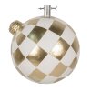 Clayre & Eef 6MG0053 Piantana per albero di Natale Oro Bianco 42x42x44 cm