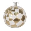 Clayre & Eef 6MG0053 Piantana per albero di Natale Oro Bianco 42x42x44 cm