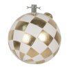 Clayre & Eef 6MG0053 Piantana per albero di Natale Oro Bianco 42x42x44 cm