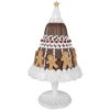 Clayre & Eef 6PR4247 Torta decorativa Pan di Zenzero Ø 29x52 cm Marrone Bianco Stile Country