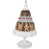 Clayre & Eef 6PR4247 Torta decorativa Pan di Zenzero Ø 29x52 cm Marrone Bianco Stile Country