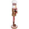 Clayre & Eef 6PR4257 Decorazione natalizia Schiaccianoci Marrone Rosso 13x12x46 cm Poliresina
