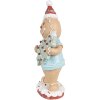 Clayre & Eef 6PR4270 Decorazione Omino di pan di zenzero Beige Verde 11x8x25 cm