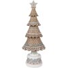 Clayre & Eef 6PR4324 Albero di Natale decorativo marrone rosa Ø 16x42 cm stile country