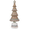 Clayre & Eef 6PR4324 Albero di Natale decorativo marrone rosa Ø 16x42 cm stile country