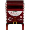 Clayre & Eef 6Y5625 Cassetta delle lettere rossa 21x19x34 cm Decorazione natalizia in stile country